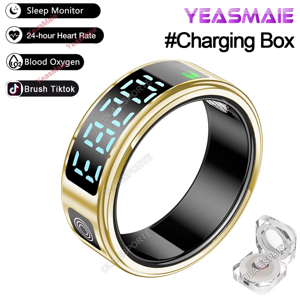 2025 Smart Ring with Touch Display – Heart Rate Tracking & 5ATM Waterproof - Image 10