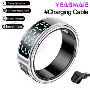 2025 Smart Ring with Touch Display – Heart Rate Tracking & 5ATM Waterproof