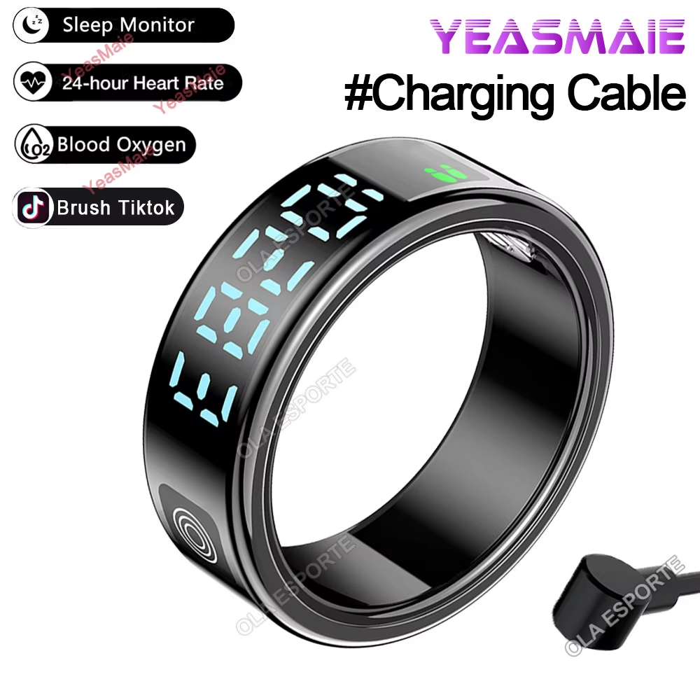 2025 Smart Ring with Touch Display – Heart Rate Tracking & 5ATM Waterproof - Image 9
