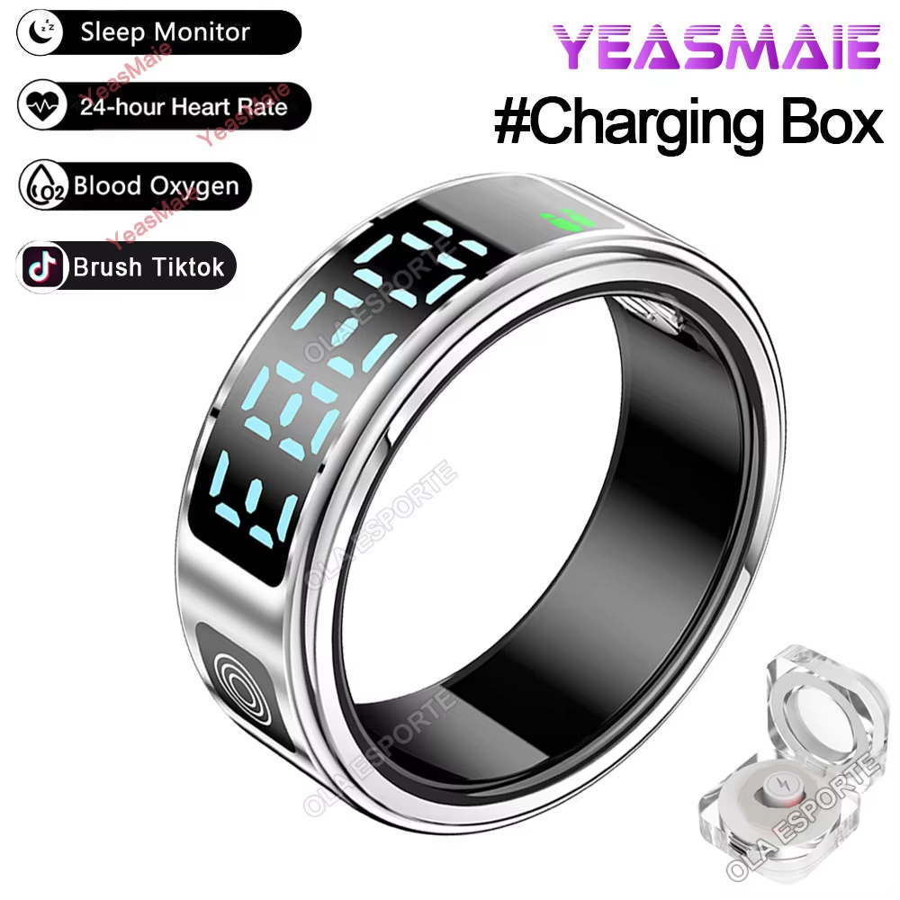 2025 Smart Ring with Touch Display – Heart Rate Tracking & 5ATM Waterproof - Image 12